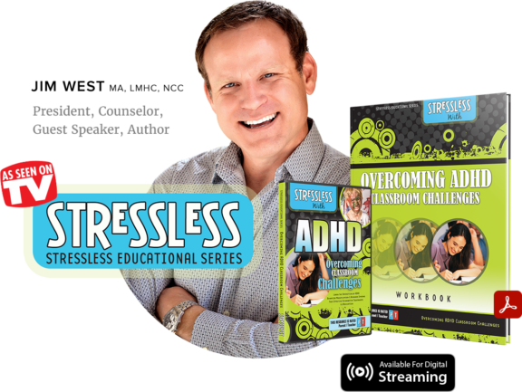 SL-ADHD-Jim-Product-Lockup Product Photo: StressLess with Overcoming ADHD Classroom Challenges Video Series and Workbook
