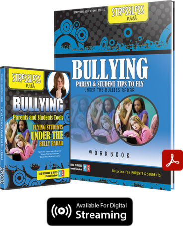 SL-Bully-Radar-Product-Lockup-Badges Product Photo: StressLess with Bullying: Tools for Flying Students Under The Bully Radar video series & workbook