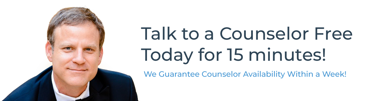 Smiling photo of Jim West, President of Total Life Counseling Centers, with text in quotes saying: We take the guesswork out of finding the right counselor.
